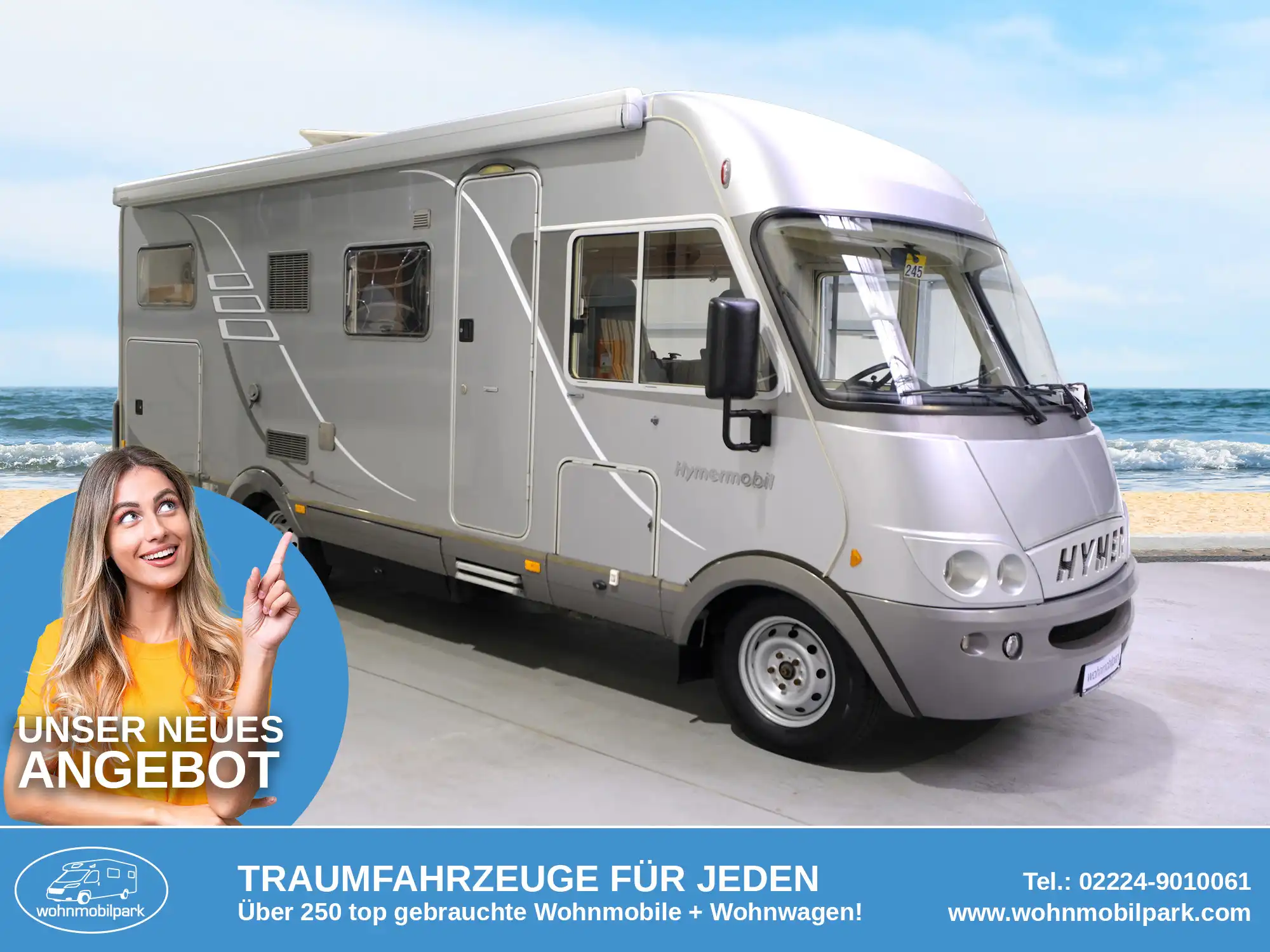 HYMER-ERIBA B 614  Integrierter gebraucht kaufen in Bad Honnef